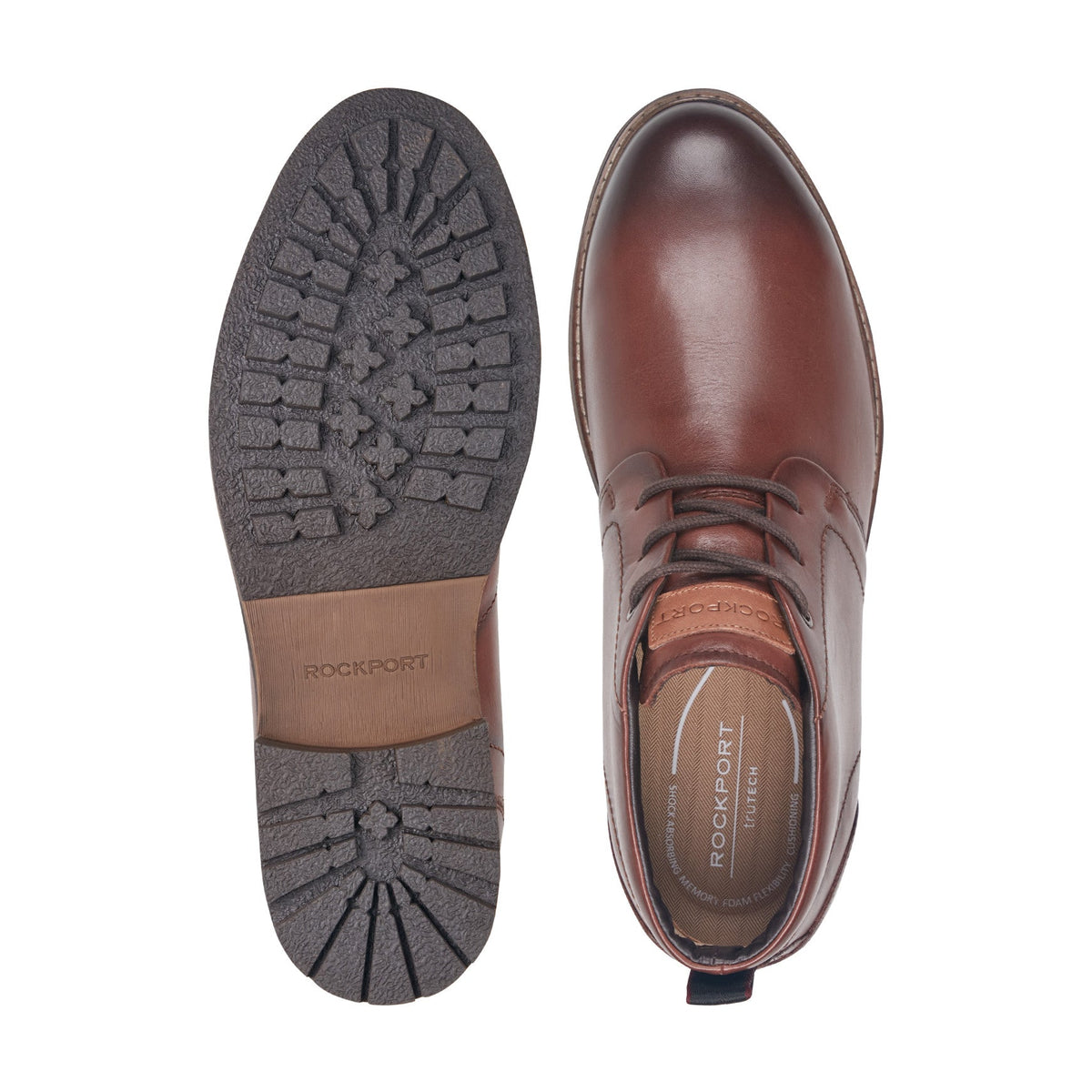 Rockport Tolan Lace-Up Leather Chukka Boots For Men
