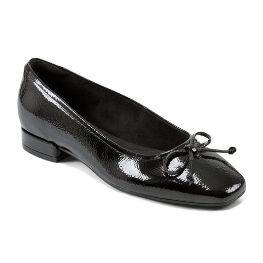 Rockport Sadie Square Toe Slip-on Ballet Dress Flats For Women