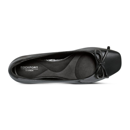 Rockport Sadie Square Toe Slip-on Ballet Dress Flats For Women
