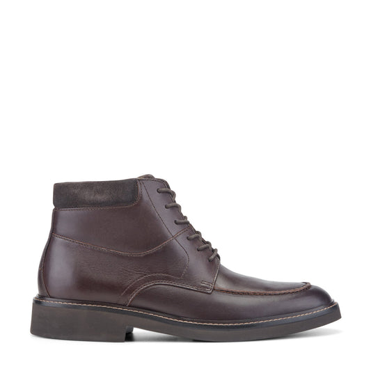 Rockport Macklin Moc Toe Lace-Up Leather Boots For Men