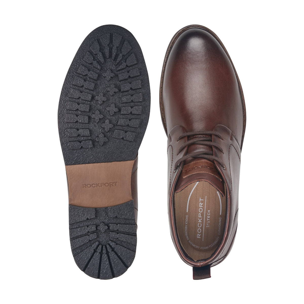 Rockport Tolan Lace-Up Leather Chukka Boots For Men