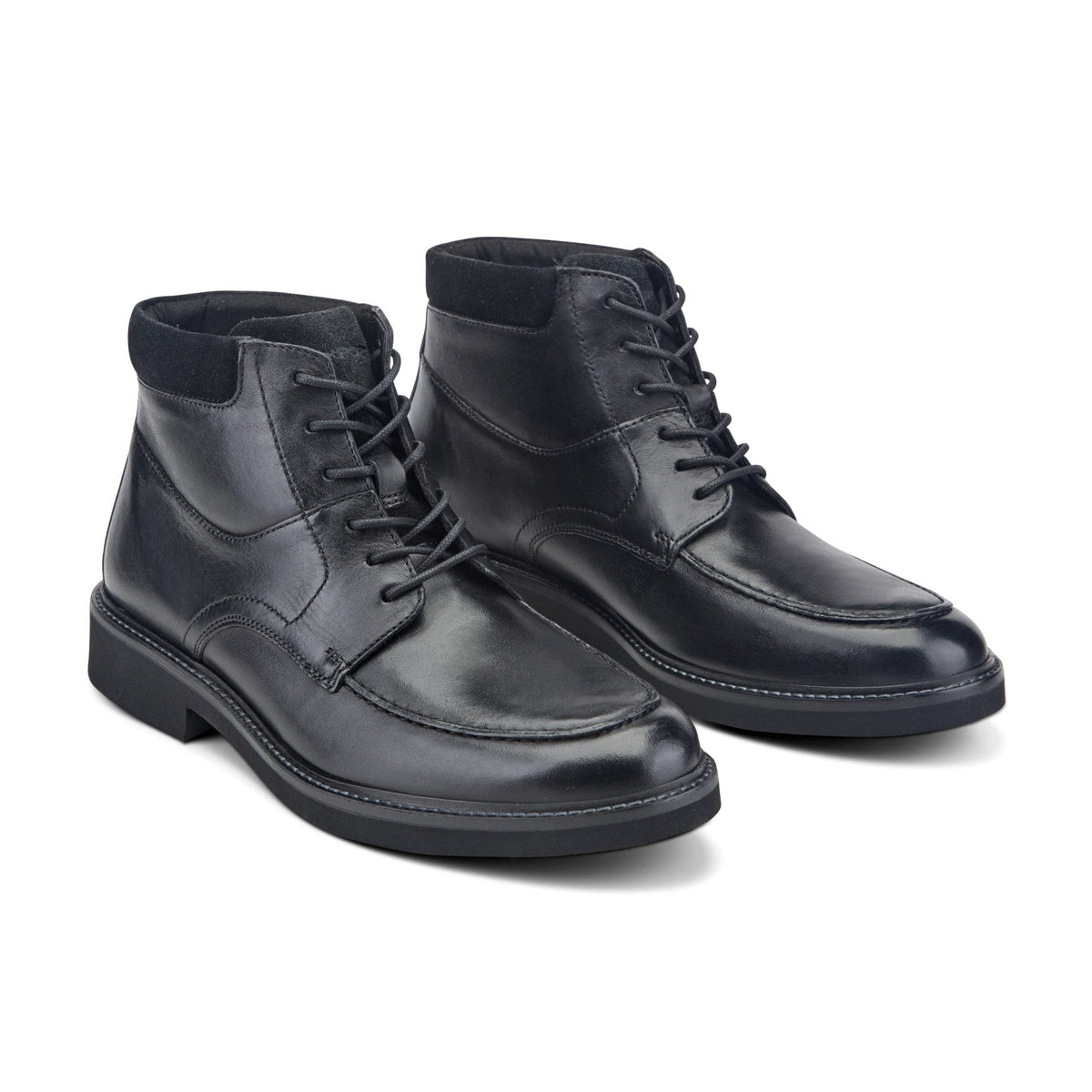 Rockport Macklin Moc Toe Lace-Up Leather Boots For Men