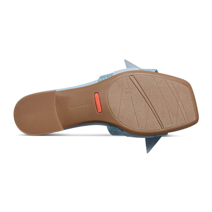 Rockport Carsie Block Heel Square Toe Slip-on Sandals For Women