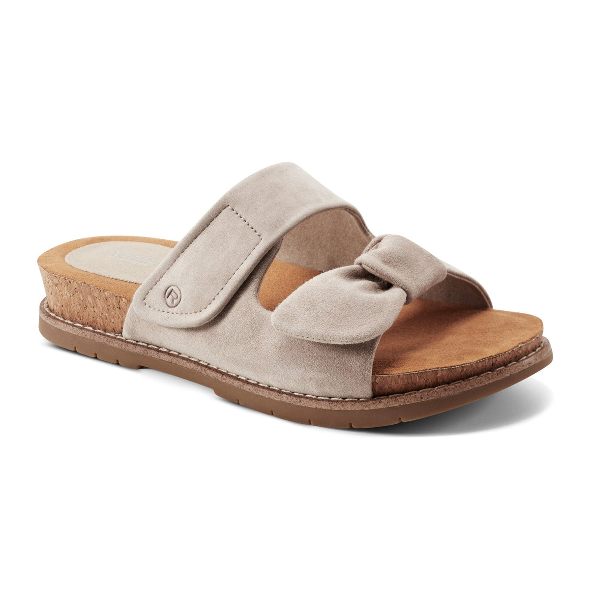 Rockport Zova Slip-on Open Toe Flat Casual Sandals For Women