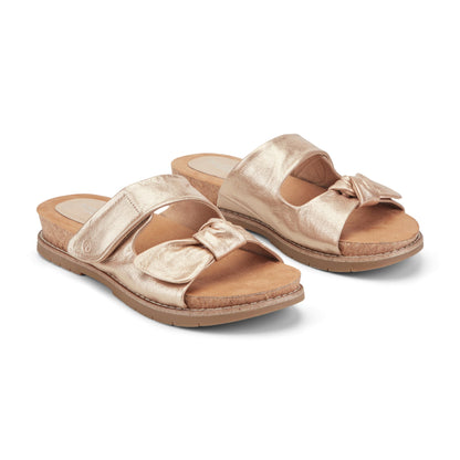 Rockport Zova Slip-on Open Toe Flat Casual Sandals For Women
