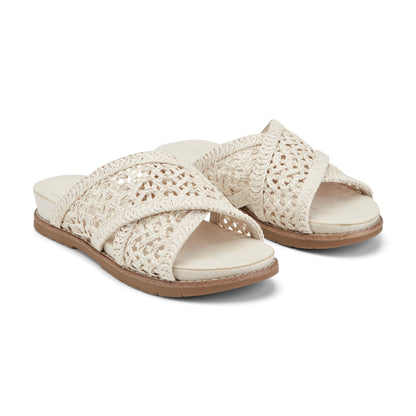 Rockport Zora Open Toe Slip-on Flat Casual Sandals For Women