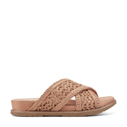 Rockport Zora Open Toe Slip-on Flat Casual Sandals For Women