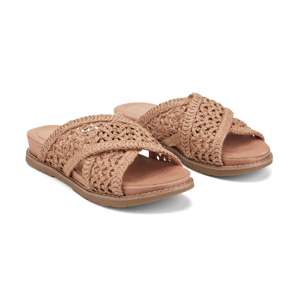 Rockport Zora Open Toe Slip-on Flat Casual Sandals For Women