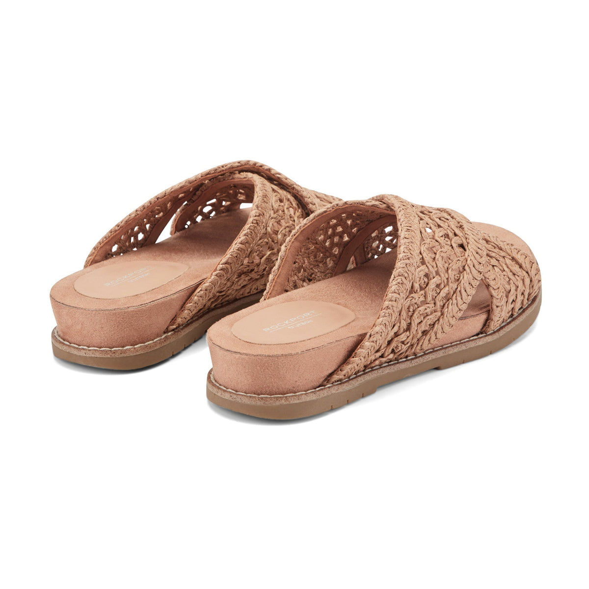 Rockport Zora Open Toe Slip-on Flat Casual Sandals For Women