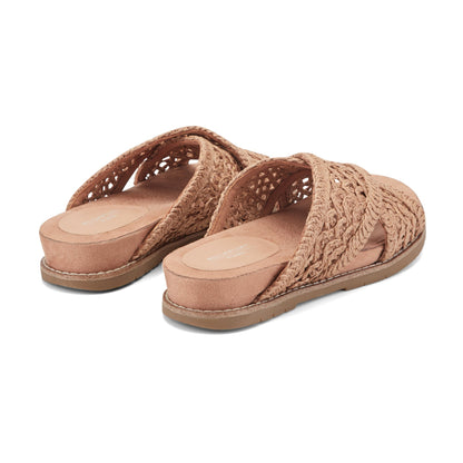 Rockport Zora Open Toe Slip-on Flat Casual Sandals For Women