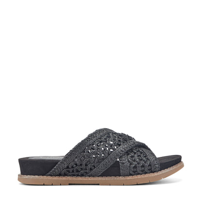 Rockport Zora Open Toe Slip-on Flat Casual Sandals For Women