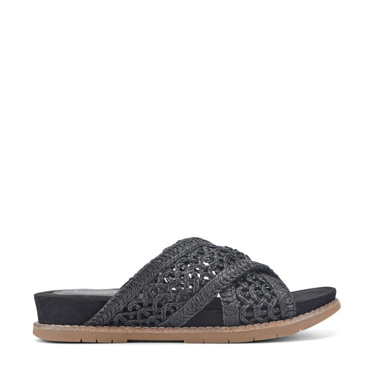 Rockport Zora Open Toe Slip-on Flat Casual Sandals For Women
