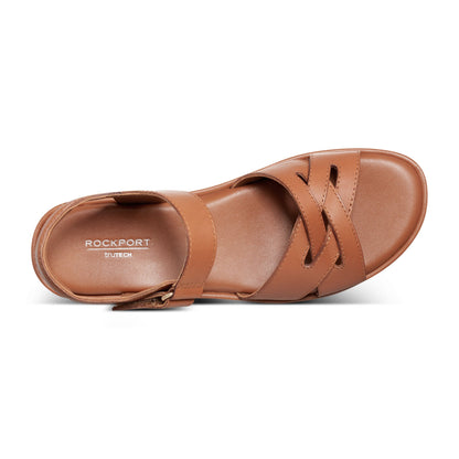 Rockport Amira Strappy Open Toe Casual Wedge Sandals For Women