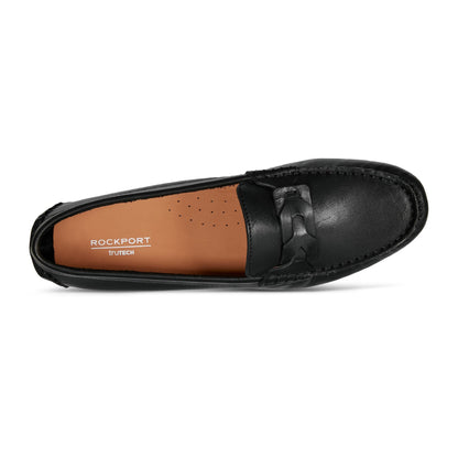 Rockport Blara Almond Toe Casual Slip-on Flat Loafers For Women