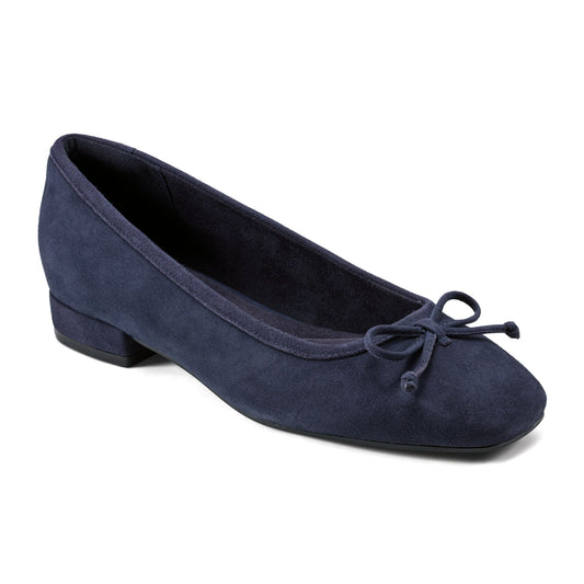 Rockport Sadie Square Toe Slip-on Ballet Dress Flats For Women