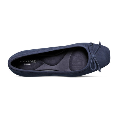 Rockport Sadie Square Toe Slip-on Ballet Dress Flats For Women